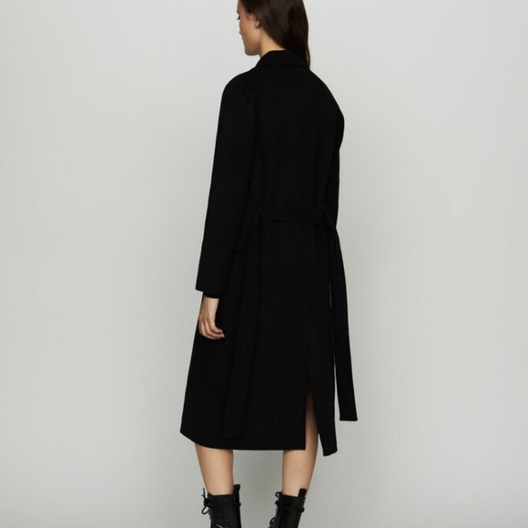 Maje Women’s Geola Wool-blend Black Coat Size FR 36. - Picture 10 of 10